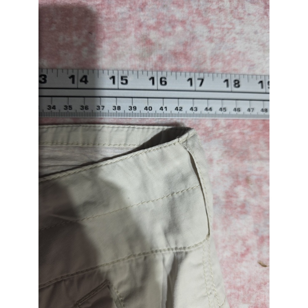 Nike Youth Girls Size M (8-10) Cream Beige Cotton Capri Crop Pants Drawstring... - Picture 6 of 9